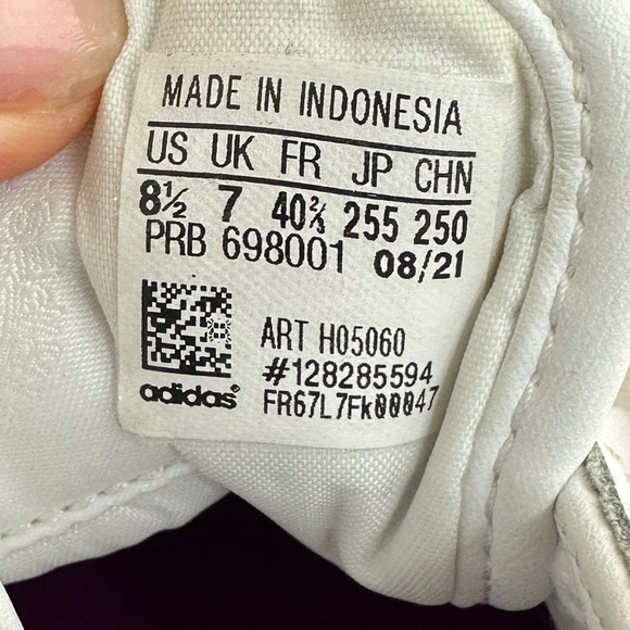 Adidas Sneakers Forum Bold Cloud White Sparkly Rhinestone H05060 Sz 8.5 - Picture 9 of 12